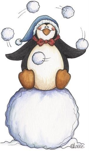 Balles de neige et Pingouin de Laurie